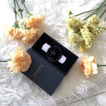 vegan watch black and lilac. vegan friendly gift set 