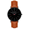 Moderna Vegan Leather Watch All Black & Mint Watch Hurtig Lane Vegan Watches