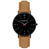 Moderna Vegan Suede Watch All Black & Berry - Hurtig Lane - sustainable- vegan-ethical- cruelty free