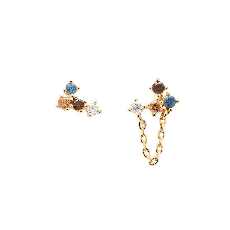 Rainbow Gold Earrings Passion Jewellery Hurtig Lane Vegan Watches